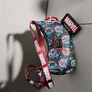 Loungefly Marvel Purse crossbody shoulder strap adjustable NEW & coin purse Bag